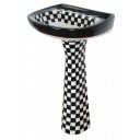 Mexican Talavera Pedestal Sink Chess